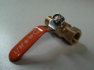 Compactor Plate water valve