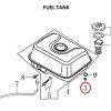 Loncin G200F Hexagon Nut with Flange - Image 2